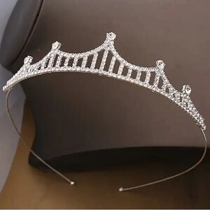 Rhinestone Tiara Princess Crown Mini Queen Costume Birthday Girl Adult Size